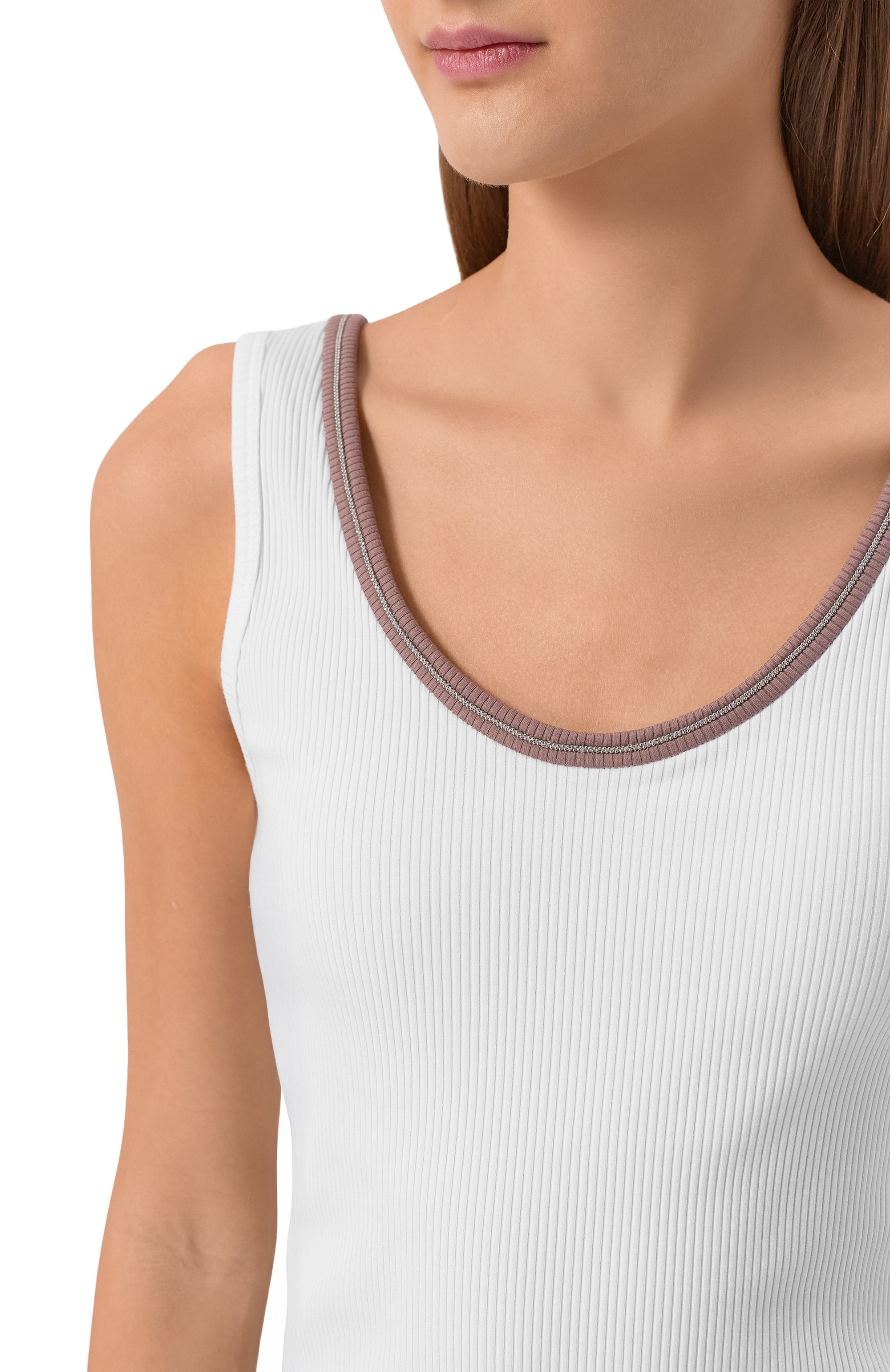 Хлопковая майка BRUNELLO CUCINELLI, арт. MG902D0310, фото 5