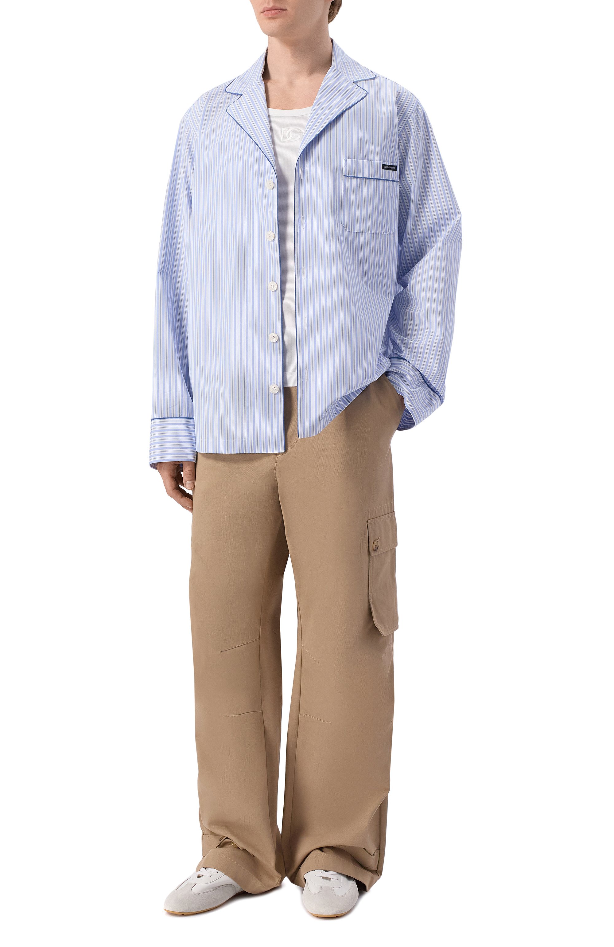 Хлопковая рубашка DOLCE & GABBANA, арт. G50I9T/FR510, фото 2