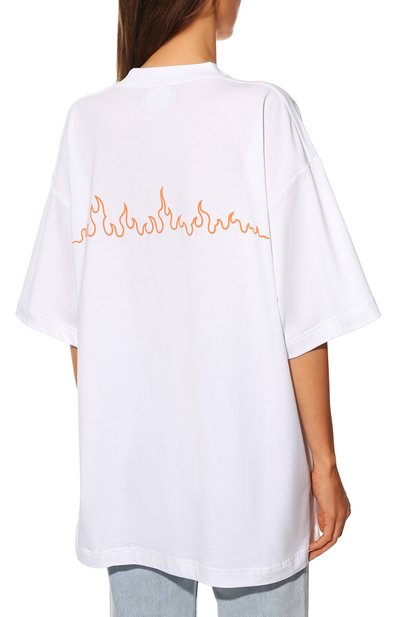 Хлопковая футболка VETEMENTS, арт. UE52TR210W 1611/W, фото 4