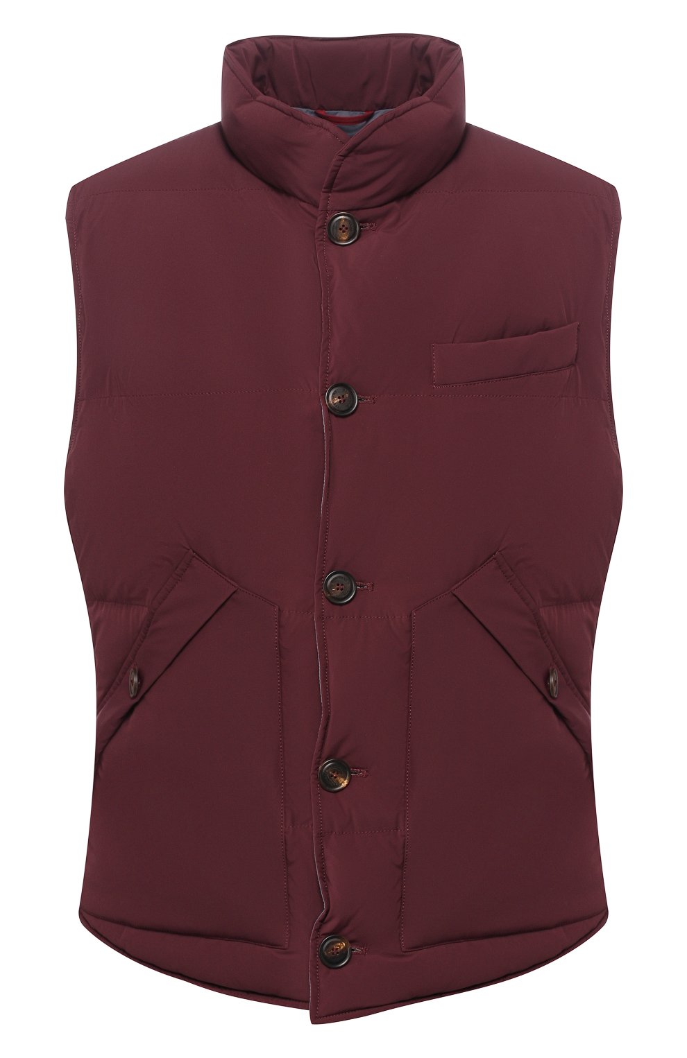 Пуховый жилет на пуговицах с воротником-стойкой BRUNELLO CUCINELLI, арт. ML4911381, фото 1