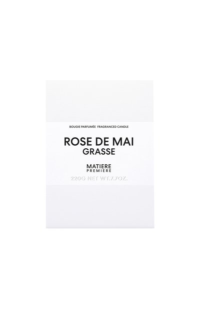 Парфюмированная свеча rose de mai grasse (220g) MATIERE PREMIERE, арт. 3760428940476, фото 2