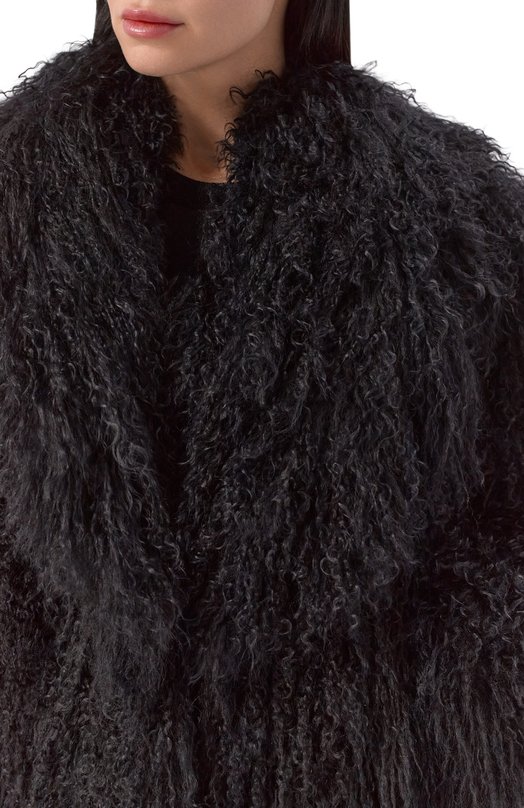 Шуба из ламы Sasha Kim SK-00001885 Чёрный  SK-00001885 Фото 5