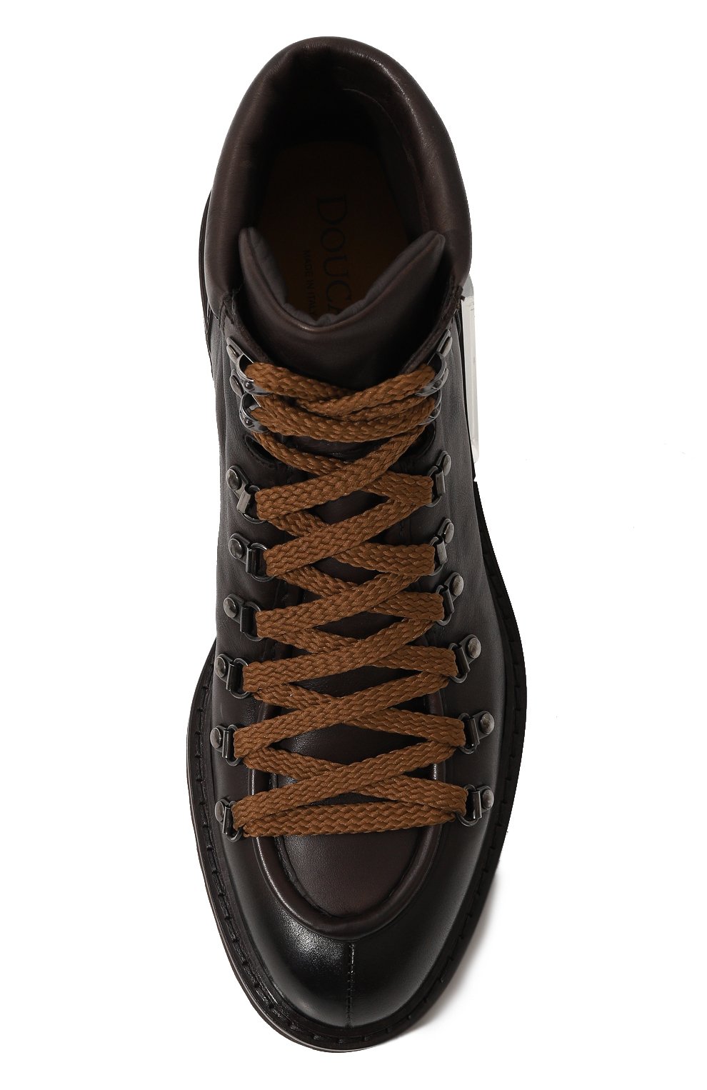 Кожаные ботинки DOUCAL'S темно-коричневого цвета по цене 69800 руб., арт. DU3082PHILUF188T, фото 6 Кожаные ботинки DOUCAL'S, арт. DU3082PHILUF188T, фото 6