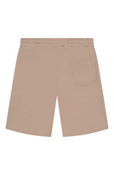 Хлопковые шорты MSGM KIDS бежевого цвета по цене 7555 руб., арт. S5MSJUBE072, фото 2 Хлопковые шорты MSGM KIDS, арт. S5MSJUBE072, фото 2