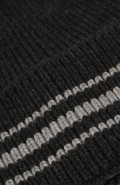 Шапка из кашемира и шерсти DESTIN темно-серого цвета по цене 12900 руб., арт. DAW3SPENNY, фото 4 Шапка из кашемира и шерсти DESTIN, арт. DAW3SPENNY, фото 4
