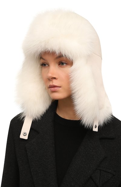 Шапка-ушанка из меха лисы YVES SALOMON, арт. 23WFA016XXM12W, фото 2