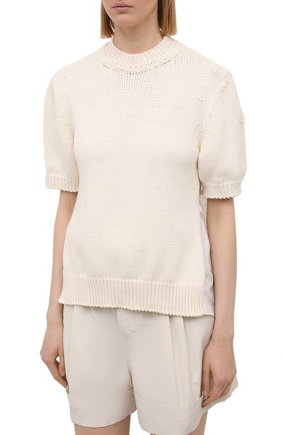 Хлопковый пуловер MONCLER, арт. G1-093-9C762-00-V9162, фото 3