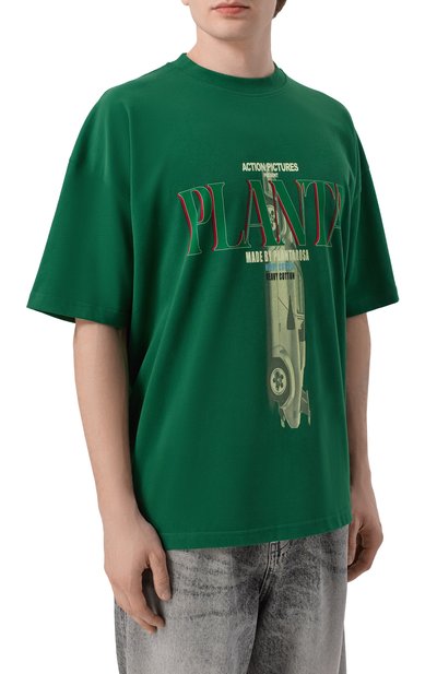 Хлопковая футболка PLANTA ROSA, арт. PR/T01/PITSTOP-NOIR/220VELVET, фото 4