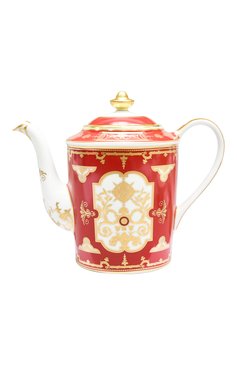 Кофейник aux rois rouge BERNARDAUD красного цвета, арт. G653/34 | Фото 1 (Коллекция: Aux Rois Rouge; Региональные ограничения белый список (Axapta Mercury): Не проставлено; Нос: Не проставлено; Ограничения доставки: fragile-2)