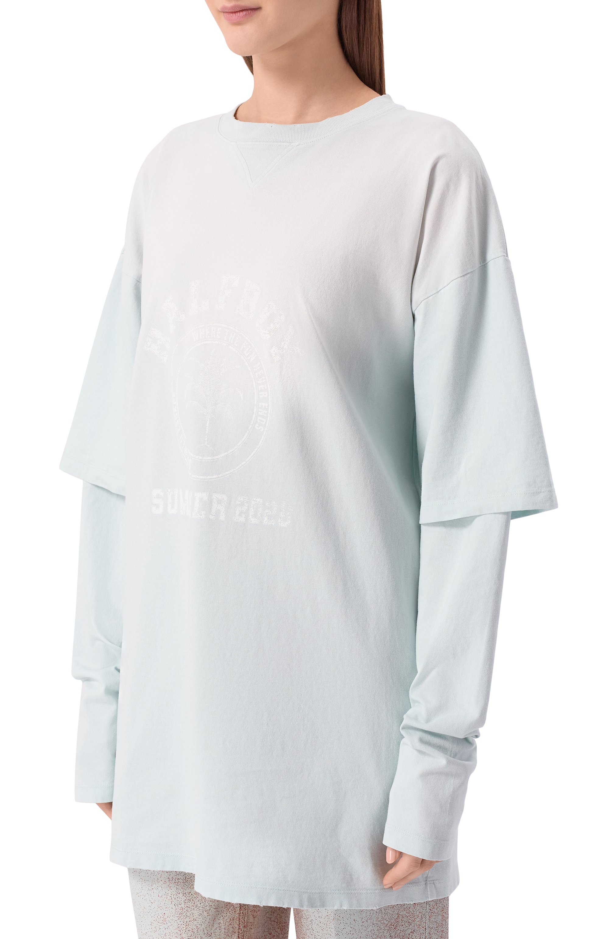 Хлопковый лонгслив HALFBOY, арт. HS261WD001 JS003/VINTAGE DRESS, фото 3