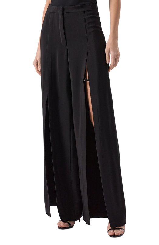 Брюки из вискозы и шерсти Mugler 25P1PA0493196 Чёрный  25P1PA0493196 Фото 3