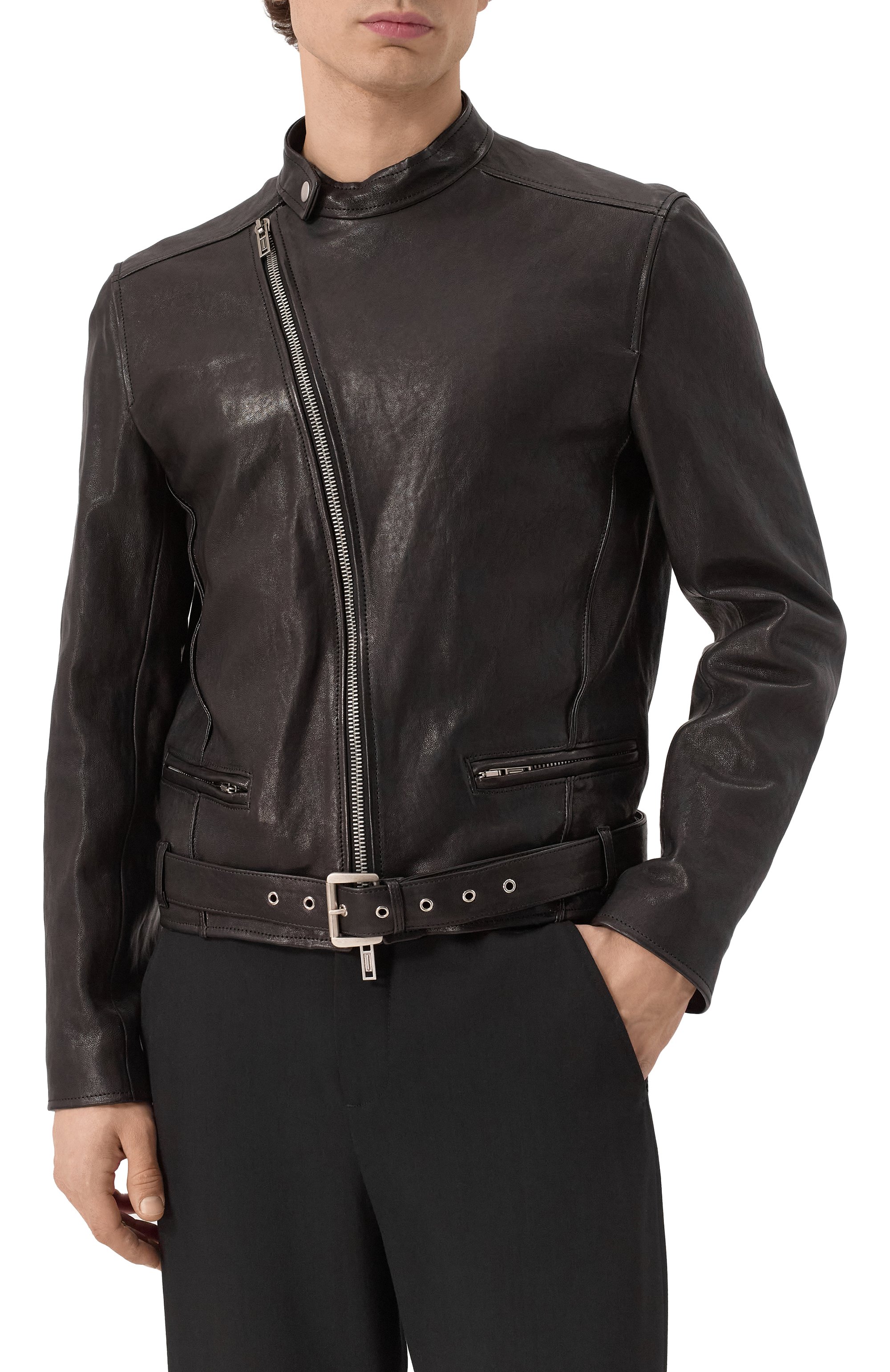 Кожаная куртка ANN DEMEULEMEESTER, арт. B0012500/LT151, фото 3