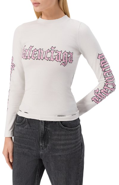 Хлопковый лонгслив BALENCIAGA, арт. 826465/TSVW6, фото 3