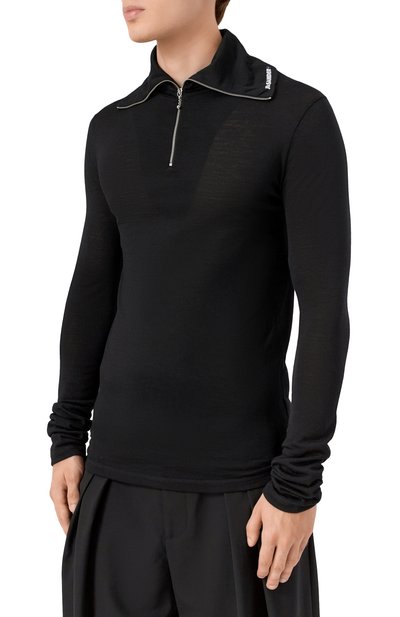 Джемпер JIL SANDER черного цвета по цене 43700 руб., арт. J47GC0021/J70021, фото 3 Джемпер JIL SANDER, арт. J47GC0021/J70021, фото 3