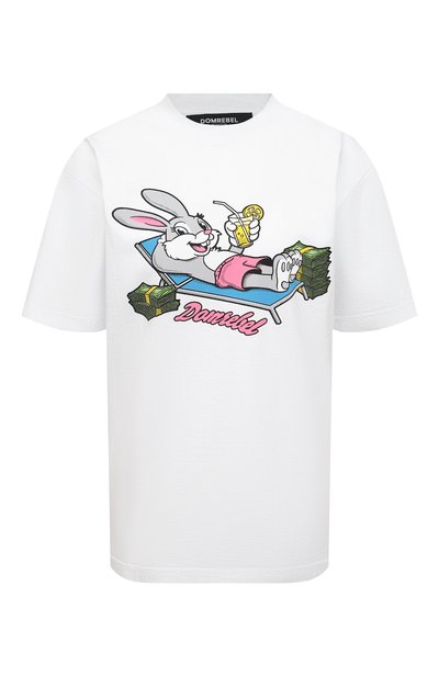 Женская хлопковая футболка DOMREBEL, арт. BUCKS/0VER TEE/W