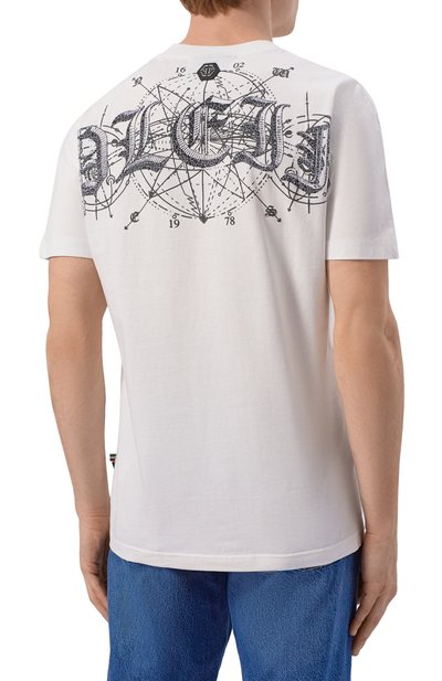 Хлопковая футболка PHILIPP PLEIN, арт. SAFC MTK8822 PJY002N, фото 4