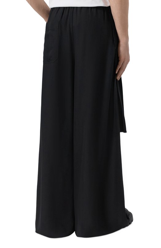 Брюки из вискозы и шерсти Ann Demeulemeester B0013600/FA556 Чёрный  B0013600/FA556 Фото 4