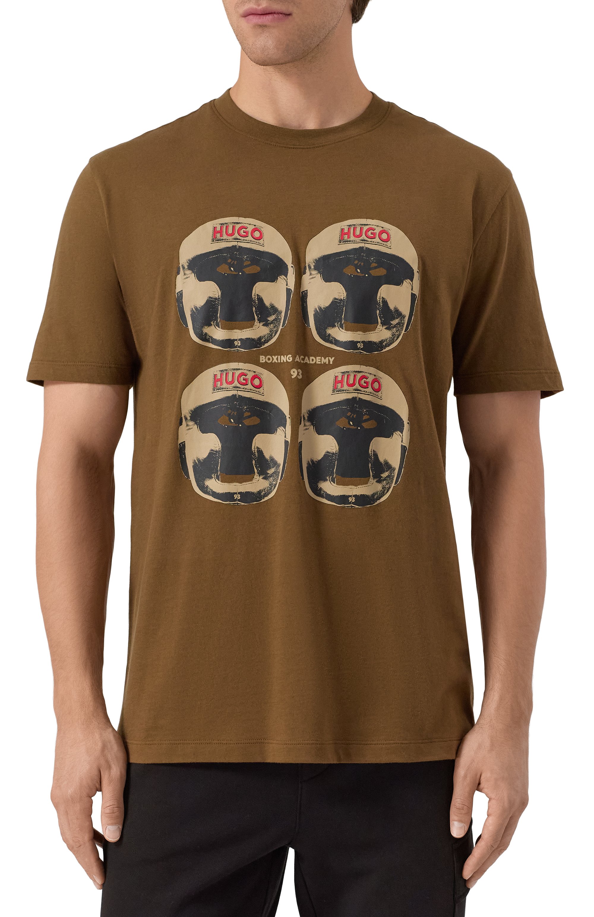 Хлопковая футболка HUGO, арт. 50542560, фото 3