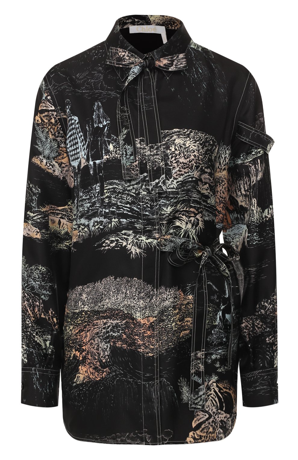 Шелковая рубашка CHLOÉ, арт. CHC20SHT40339, фото 1