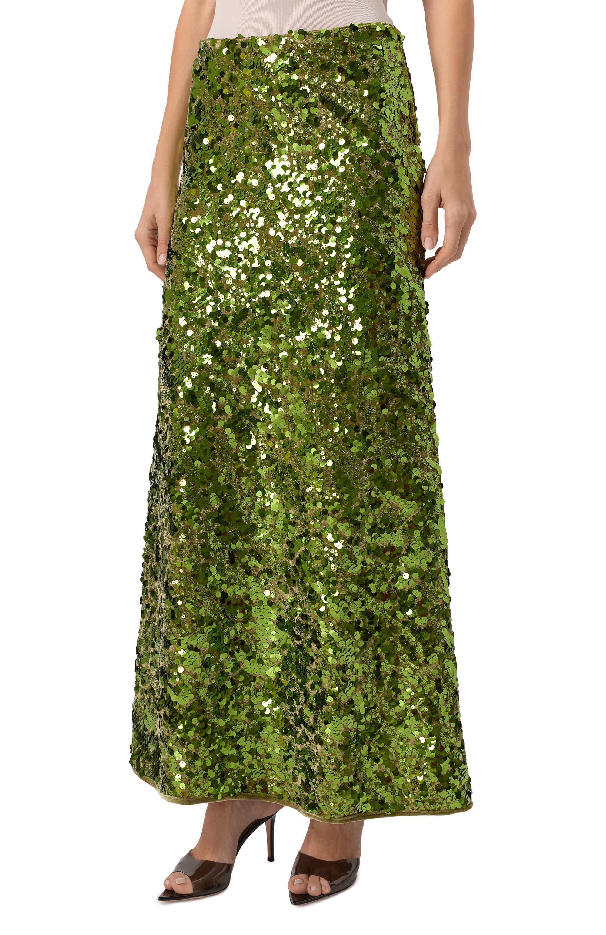 Юбка с отделкой пайетками GANNI, арт. T4169/272, фото 3