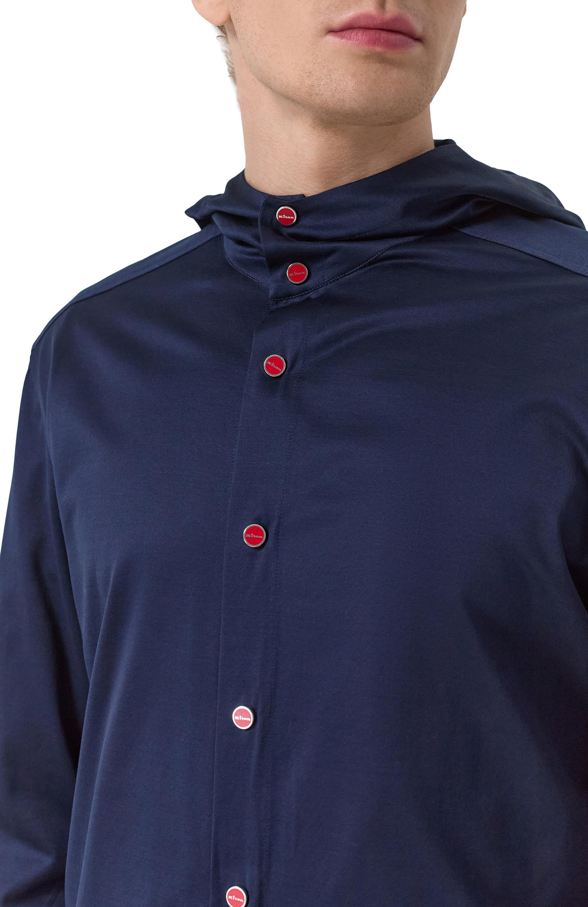 Хлопковая рубашка KITON, арт. UMCPETEH0923416_, фото 5