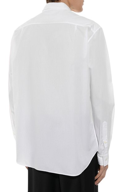 Хлопковая рубашка ANN DEMEULEMEESTER, арт. C000-M-SH04-FA296-001, фото 4
