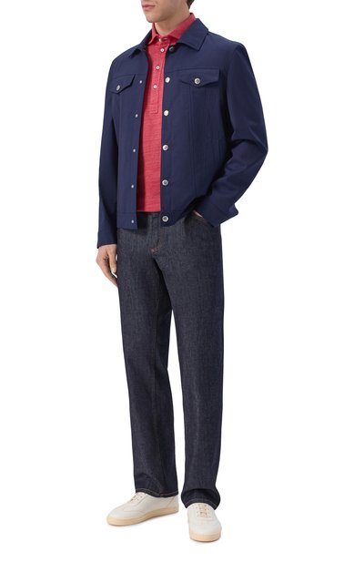 Поло изо льна и хлопка BRUNELLO CUCINELLI, арт. MR8273915, фото 2