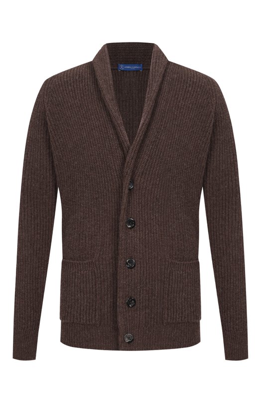 Кардиган из шерсти и кашемира Andrea Campagna M5625-6145FB Коричневый M5625-6145FB