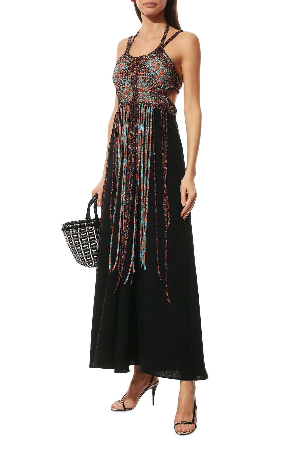 Платье из шелка и льна CHLOÉ, арт. CHC22SR020484, фото 2