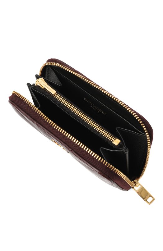 Кожаное портмоне Cassandre Saint Laurent 804479/AAA44 Бордовый  804479/AAA44 Фото 3