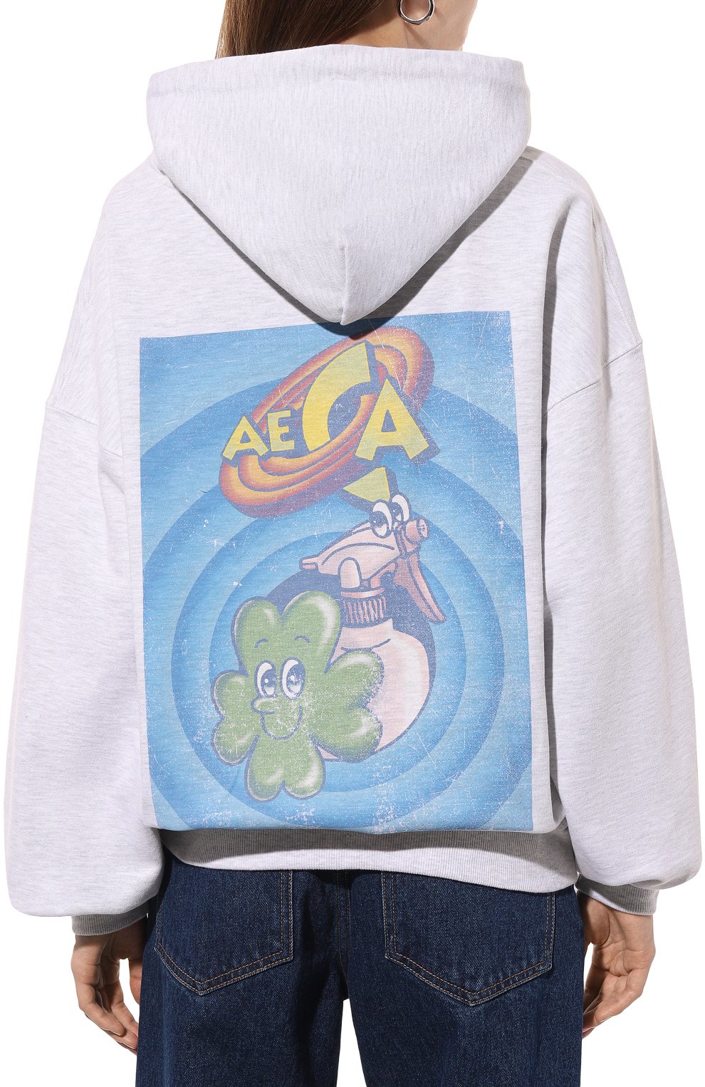 Хлопковое худи AECA WHITE, арт. FWCMFWBDTSPSO013C0, фото 4