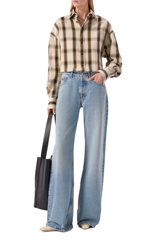 Хлопковая рубашка Petar Petrov S26TB14 Кремовый  S26TB14 Фото 2