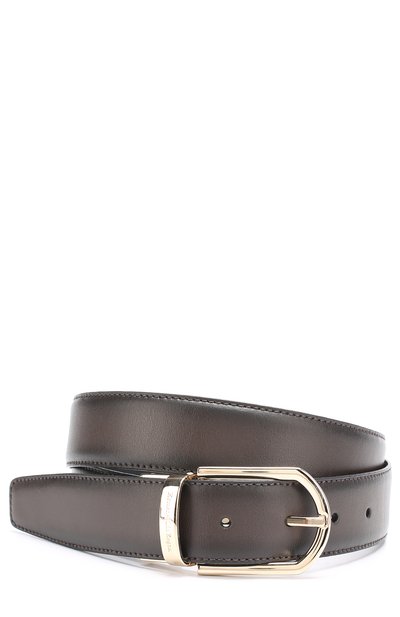 Кожаный ремень с двумя сменными пряжками ZEGNA, арт. BB0X19/VIT, фото 4