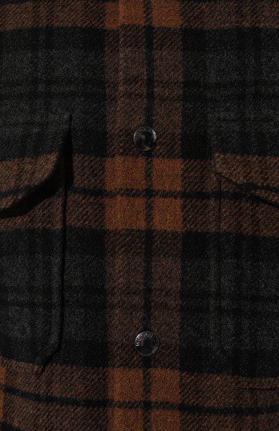 Куртка-рубашка из хлопка и шерсти WOOLRICH, арт. CFWOOS0104MRUT3121, фото 5