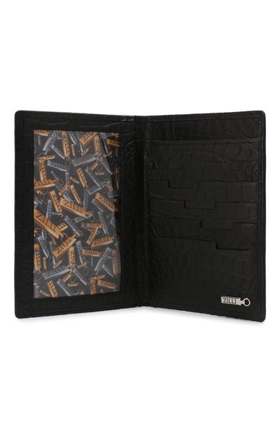 Обложка для паспорта из кожи крокодила ZILLI, арт. MJL-0WP02-10100/0001/AMIS, фото 3