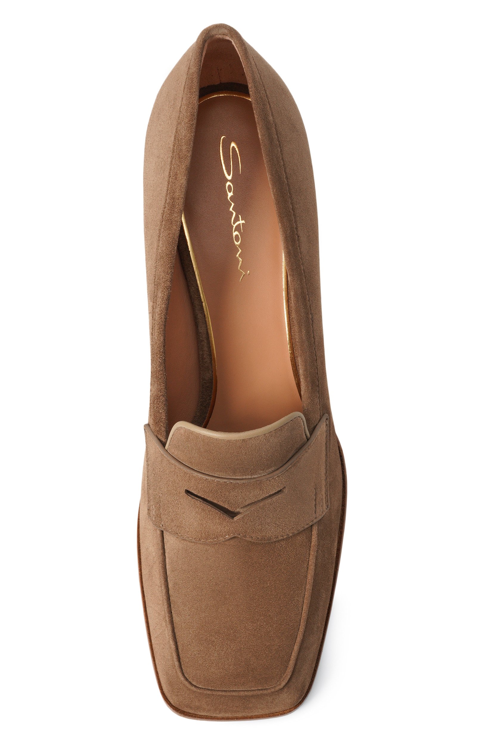 Замшевые туфли carla 65 SANTONI бежевого цвета по цене 112000 руб., арт. WD0G72446HI2NAEA, фото 6 Замшевые туфли carla 65 SANTONI, арт. WD0G72446HI2NAEA, фото 6