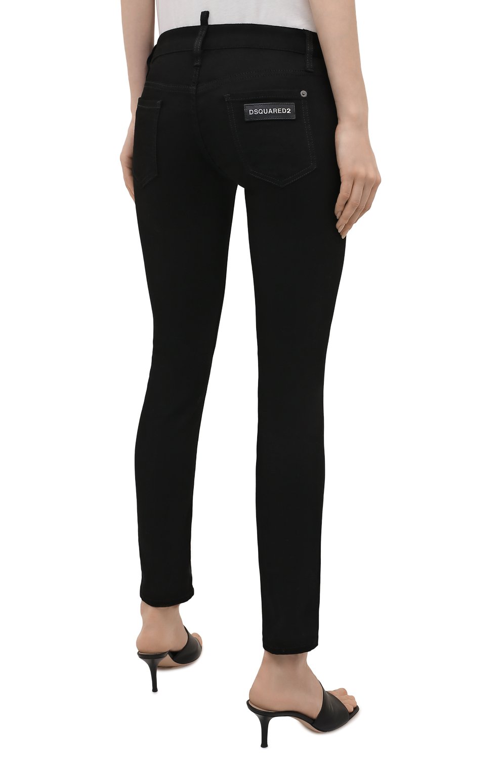 Джинсы DSQUARED2 черного цвета по цене 39950 руб., арт. S75LB0531/S30730, фото 4 Джинсы DSQUARED2, арт. S75LB0531/S30730, фото 4