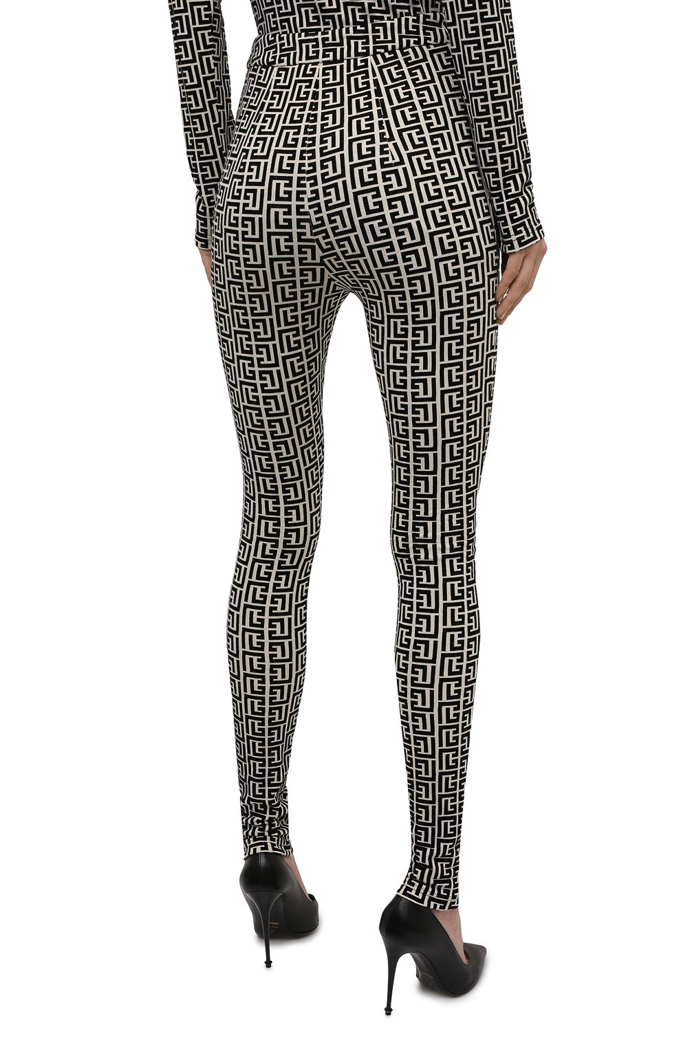 Легинсы из вискозы balmain x rossignol BALMAIN, арт. WF2PD031/J226, фото 4