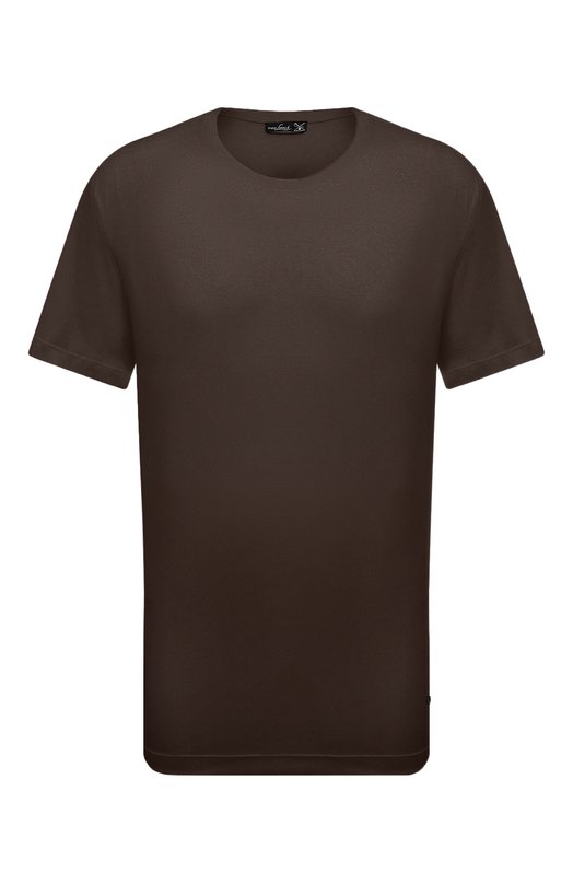 Хлопковая футболка Van Laack PAR0/180031/3XL Коричневый PAR0/180031/3XL
