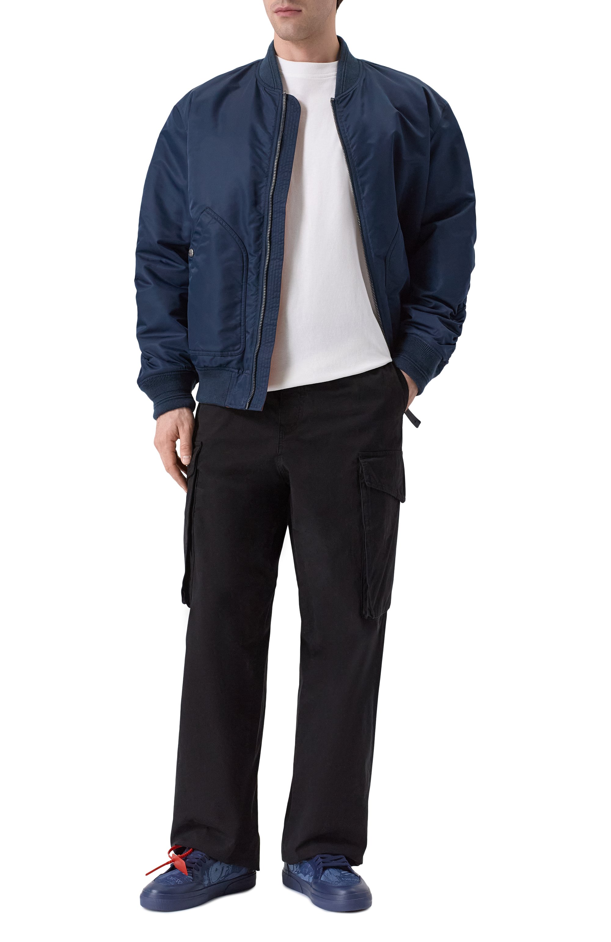 Комбинированные кеды vulcanized  OFF-WHITE, арт. 0MIA293F25FAB0014900, фото 2