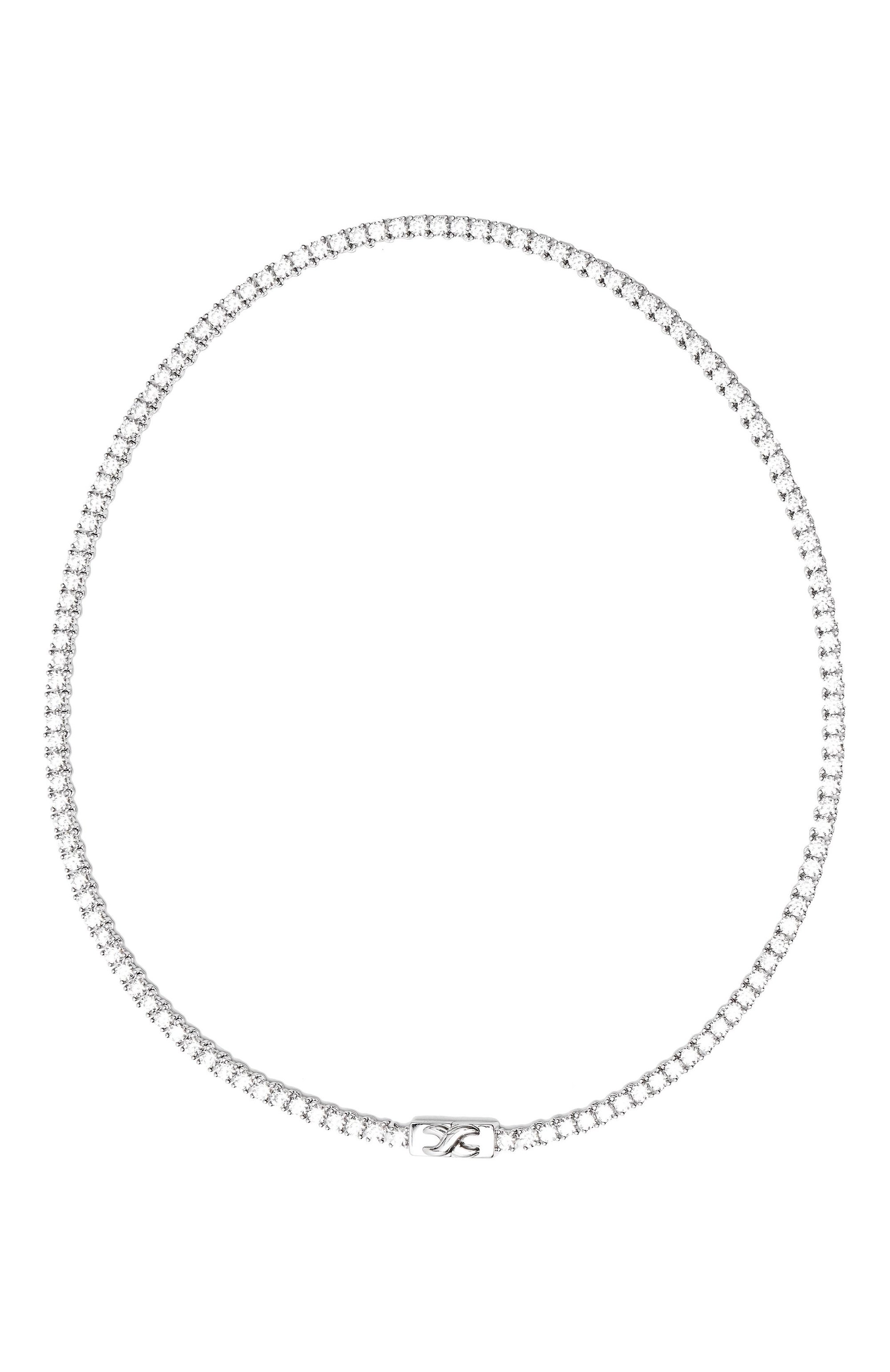 Колье SSIL серебряного цвета по цене 75650 руб., арт. SS24SNC043WGFFFMT, фото 1 Колье SSIL, арт. SS24SNC043WGFFFMT, фото 1