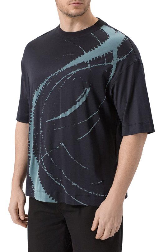 Футболка из лиоцелла и хлопка Emporio Armani EM004909/AF10017 Серый  EM004909/AF10017 Фото 3