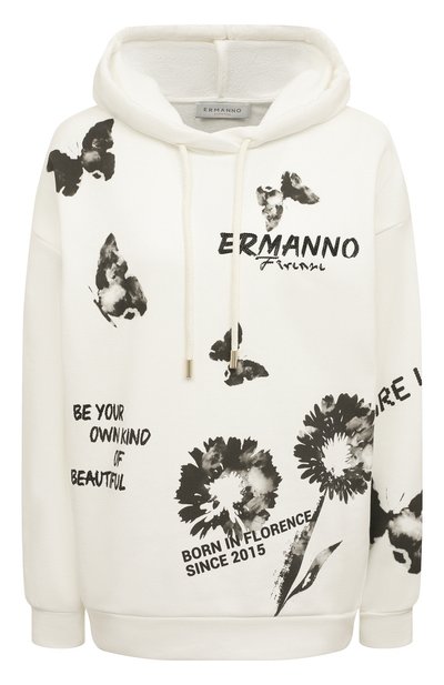 Женский хлопковое худи ERMANNO FIRENZE, арт. D40EL 065EI5