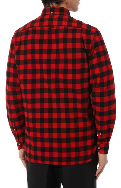 Хлопковая рубашка WOOLRICH красного цвета по цене 20000 руб., арт. CFWOSI0090MRUT3104, фото 4 Хлопковая рубашка WOOLRICH, арт. CFWOSI0090MRUT3104, фото 4