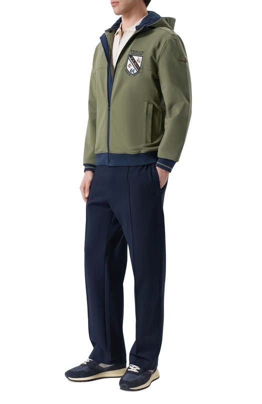 Хлопковая толстовка Aeronautica Militare FE2096UF00674 Хаки  FE2096UF00674 Фото 2