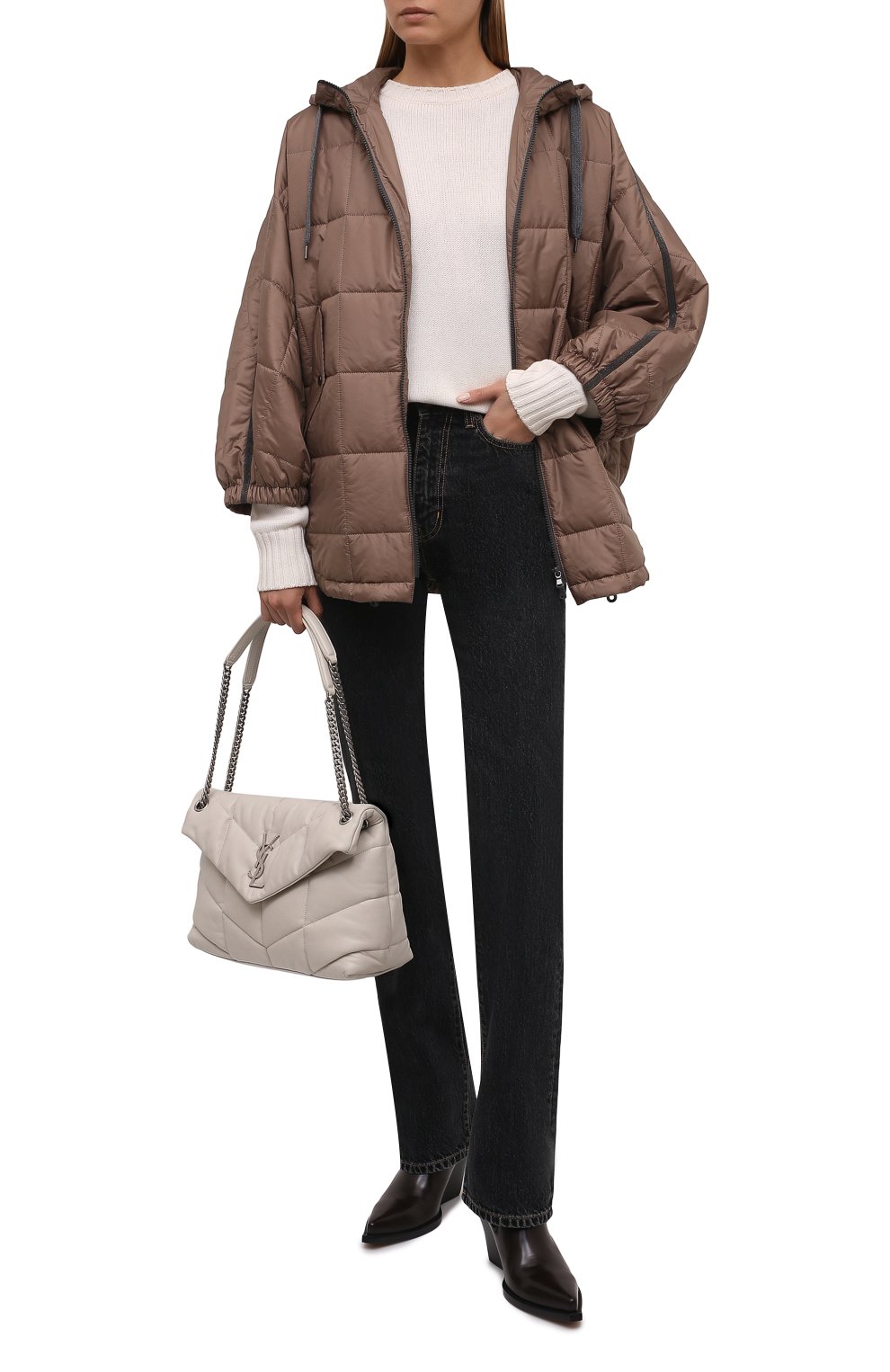 Утепленная куртка BRUNELLO CUCINELLI бежевого цвета по цене 343500 руб., арт. MH5042515, фото 2 Утепленная куртка BRUNELLO CUCINELLI, арт. MH5042515, фото 2