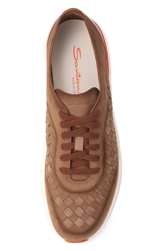 Кожаные кроссовки Bounce Santoni MBBG22199BARTTII Коричневый  MBBG22199BARTTII Фото 5