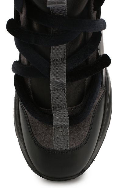 Кожаные кроссовки SANTONI черного цвета по цене 62150 руб., арт. WBKI60610NEGRJNTN50, фото 5 Кожаные кроссовки SANTONI, арт. WBKI60610NEGRJNTN50, фото 5