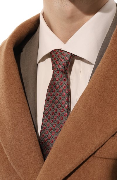 Шелковый галстук GUCCI, арт. 672565 4E002, фото 2