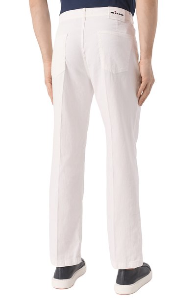 Брюки изо льна и хлопка KITON, арт. UPR005LK0603F14, фото 4